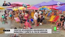 Máncora y Cañete: a pesar de las restricciones, cientos de ciudadanos acudieron a balnearios
