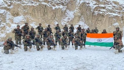 Watch: Indian Army unfurls Tiranga at Galwan Valley on New Year
