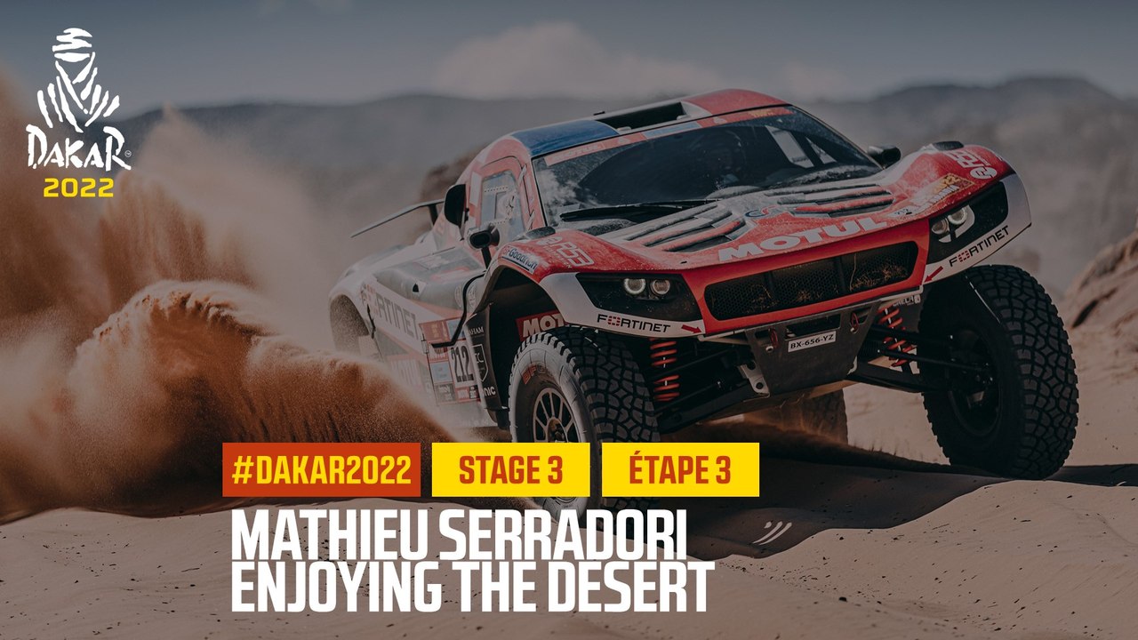 Mathieu Serradori enjoying the desert - Étape 3...