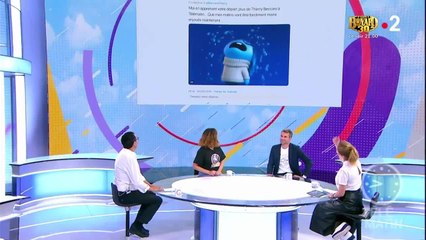 Thierry Beccaro ému par l'hommage de la chroniqueuse Web de Télématin Julia Livage