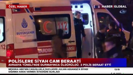 Avrasya Tüneli'nde Volkan Tekin'in ölümüyle ilgili yargılanan polislere siyah cam beraati