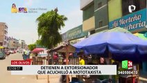 Los Olivos: detienen a extorsionador que acuchilló a mototaxista