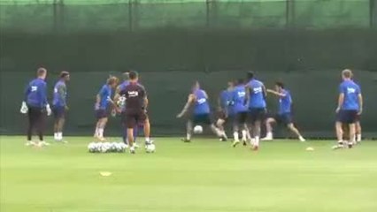 Barça - Les premiers pas de Griezmann à l'entraînement