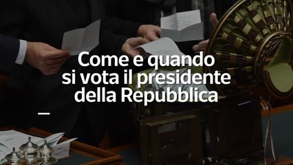 Come e quando si vota il presidente della Repubblica