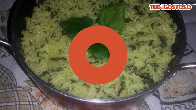Arroz com espinafre