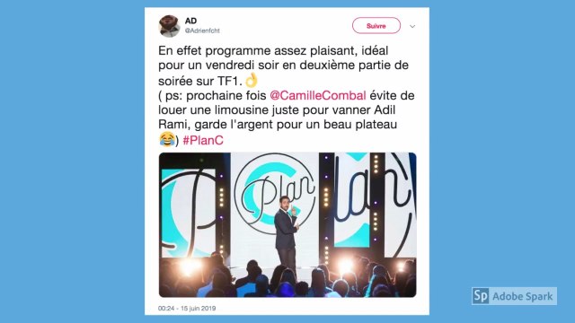 Plan C : Sympa mais inégal , prometteur … Qu'ont pensé les Twittos de la nouvelle émission de Camille Combal
