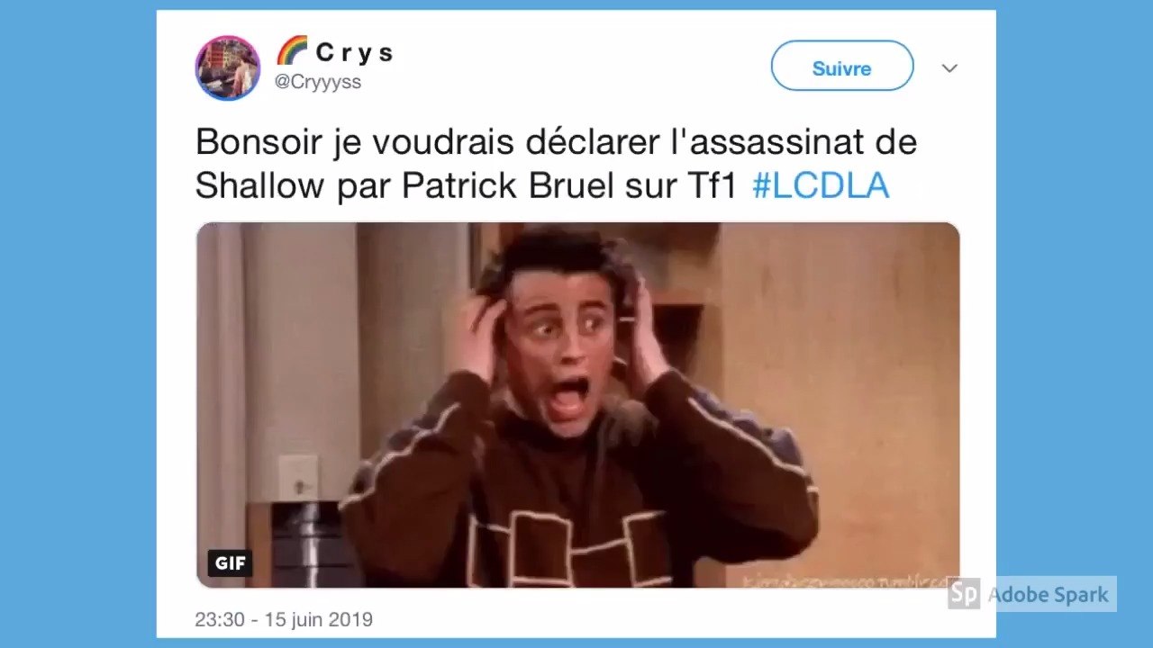 "Massacre, "désastre"… Les Twittos ont détesté la reprise de Shallow par Patrick Bruel et Maëlle dans La Chanson de l'année