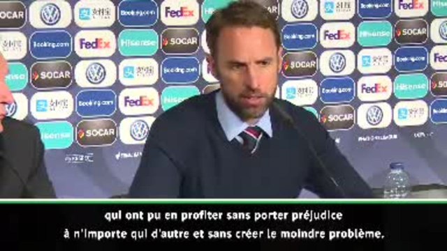 Angleterre - Southgate condamne les fans : Une minorité ne reflète pas l'image de notre pays