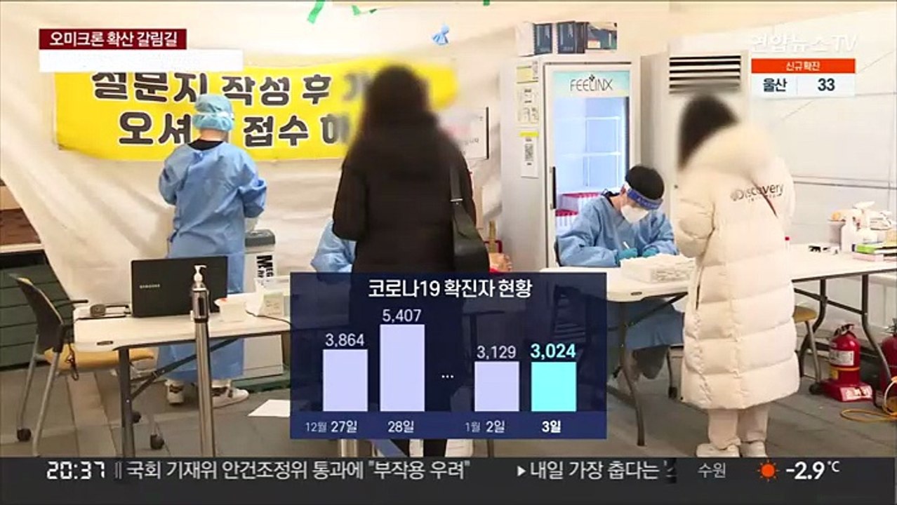 위중증 1천명 아래·확진자 3천명대…"백신 효과"