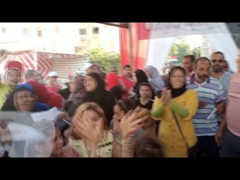 زحام في طوابير لجان انتخابات الشيوخ بالسيدة زينب