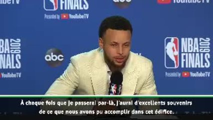 Finals - Curry : "Beaucoup de bons souvenirs dans cet édifice"