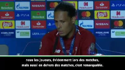 Finale - van Dijk : "Klopp est un entraîneur fantastique"