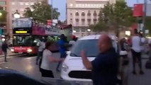 Agresión de manteros a turistas en Barcelona