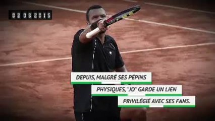 Il y a 4 ans - Tsonga déclarait sa flamme : ''Roland, je t'aime''