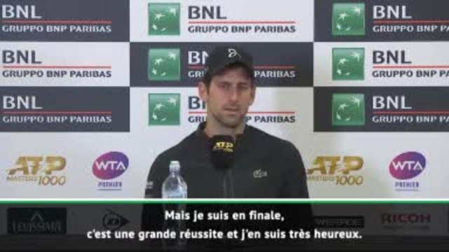 Rome - Djokovic : J'ai plus joué que Rafa, on verra l'impact que ça aura
