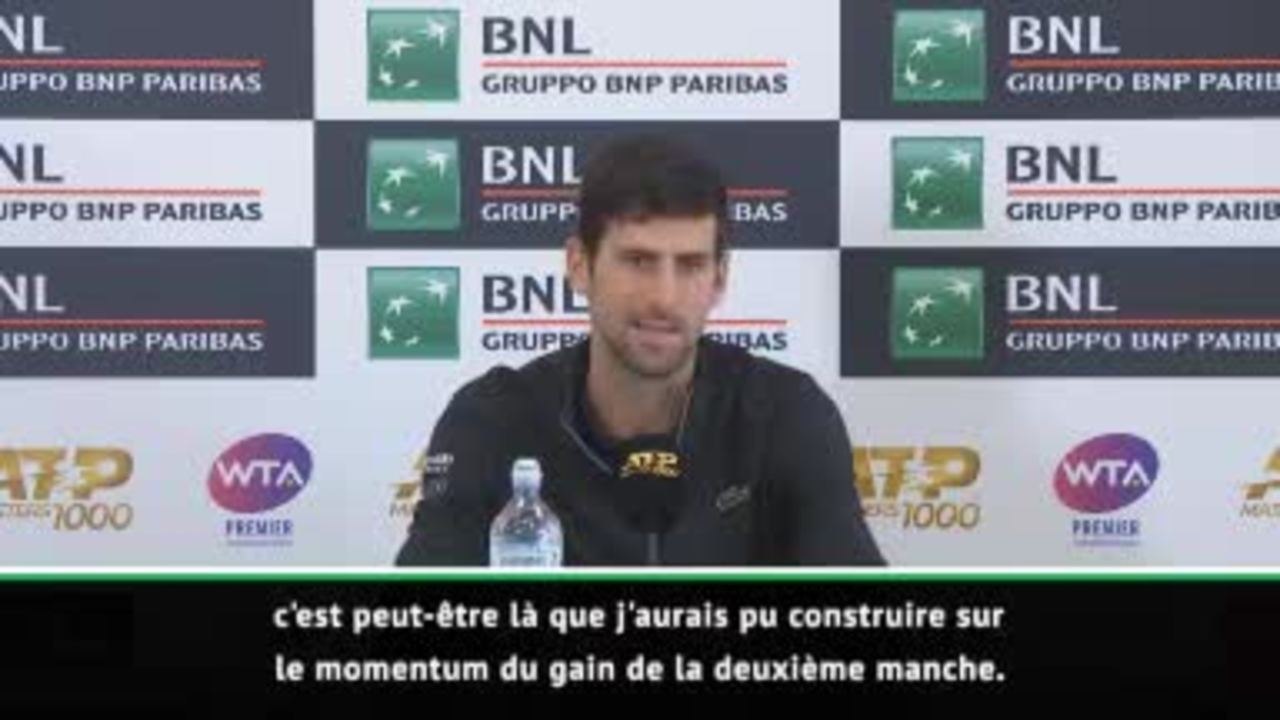Rome - Djokovic : "Nadal était trop fort aujourd'hui"