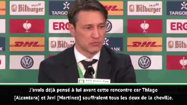 Coupe d'Allemagne - Kovac : Je suis très heureux pour Tolisso