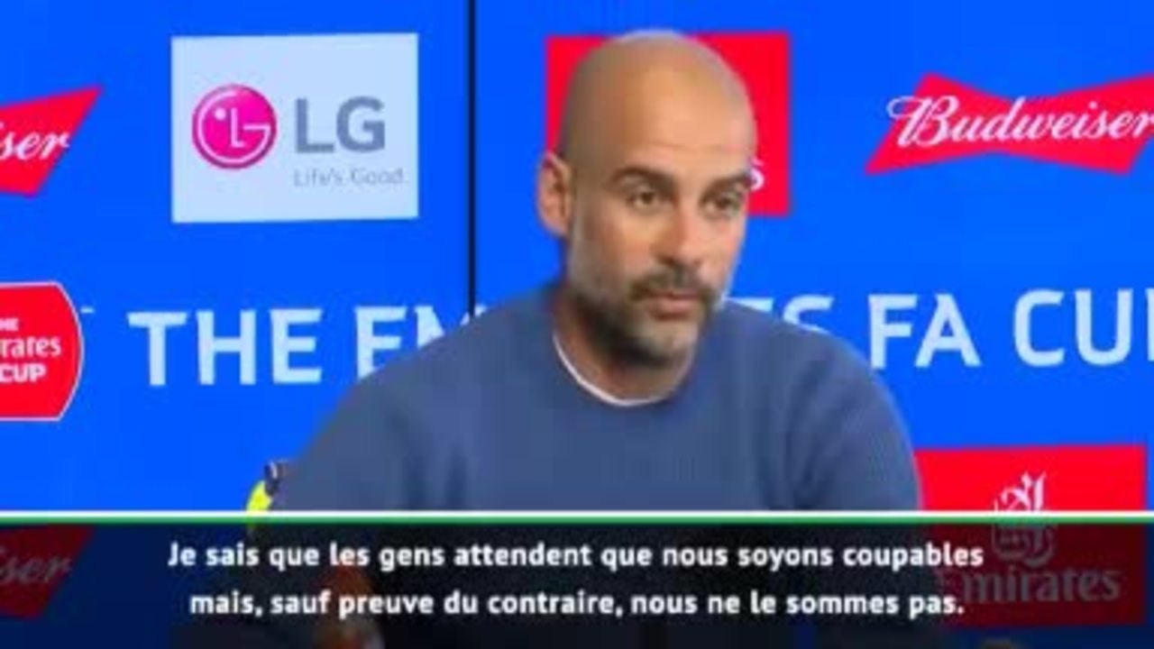 Man City - Guardiola : "Nous sommes innocents jusqu'à preuve du contraire"