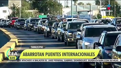 Abarrotan puentes internacionales tras periodo vacacional de invierno
