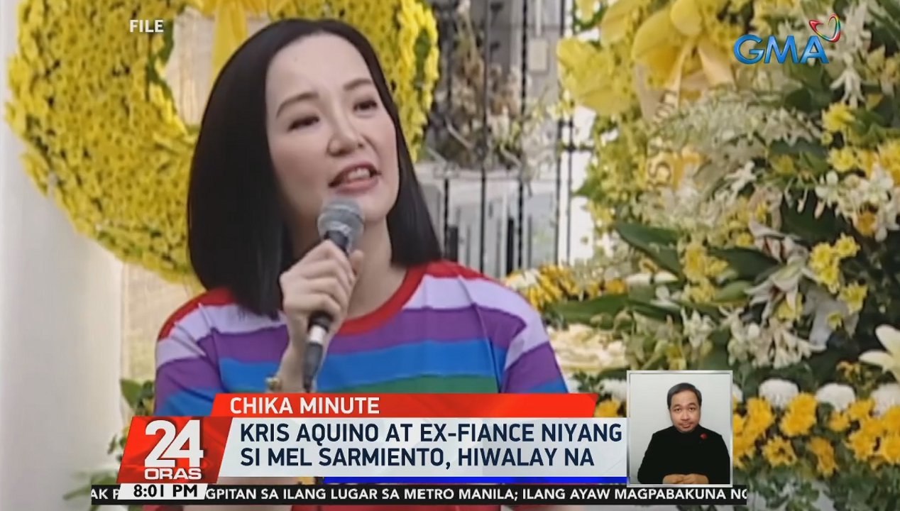 Kris Aquino at ex-fiance niyang si Mel Sarmiento, hiwalay na | 24 Oras