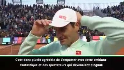 Rome - Federer : "J'ai été chanceux contre Coric"