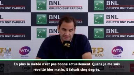 Rome - Federer : ''J'avais envie de jouer''
