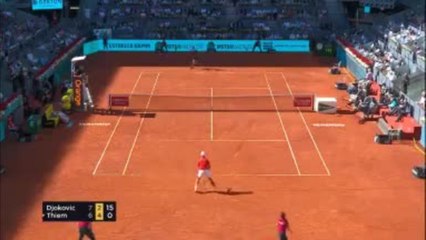 Madrid - Djokovic écarte Thiem en deux tie breaks