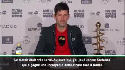 Madrid - Djokovic : ''J'avais juste besoin d'un déclic''