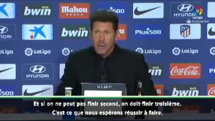34e j. - Simeone : "Finir à la meilleure place possible"