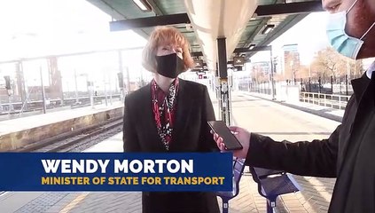 Wendy Morton At Leeds Station
