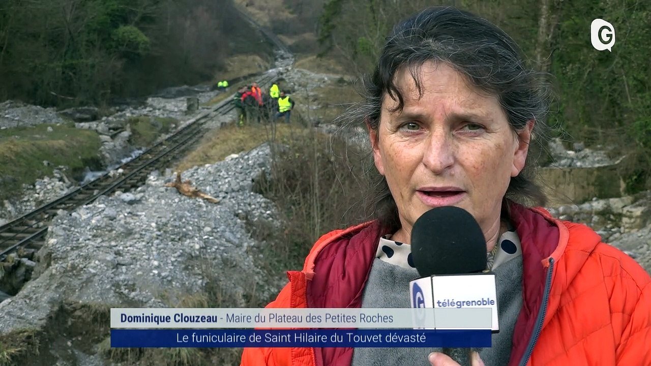 Reportage - Le funiculaire de Saint-Hilaire du Touvet dévasté après les intempéries