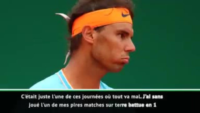 Monte-Carlo - Nadal : Mon pire match sur terre battue en 14 ans