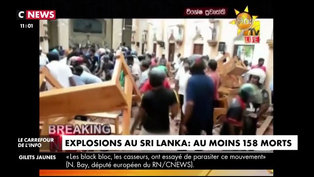 Vague d'explosions meurtrières dans des églises et hôtels au Sri Lanka en ce dimanche de Pâques