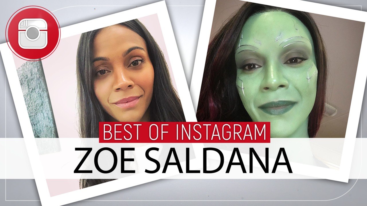 Selfies, backstage et vie de famille... le best of Instagram de Zoe Saldana !