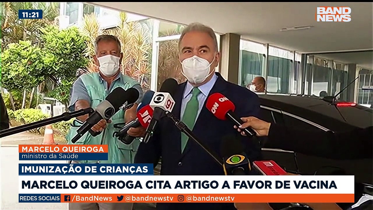 Marcelo Queiroga cita um artigo científico para contestar a aprovação da vacina para crianças pela Anvisa. Mas, na verdade, o documento atesta a eficácia do imunizante.