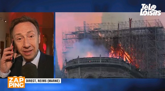 Incendie à Notre-Dame de Paris : au bord des larmes, Stéphane Bern s'exprime en direct, c'est un drame national