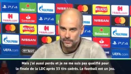 Quarts - Guardiola : "Le football est un jeu, c'est toute la beauté du sport"