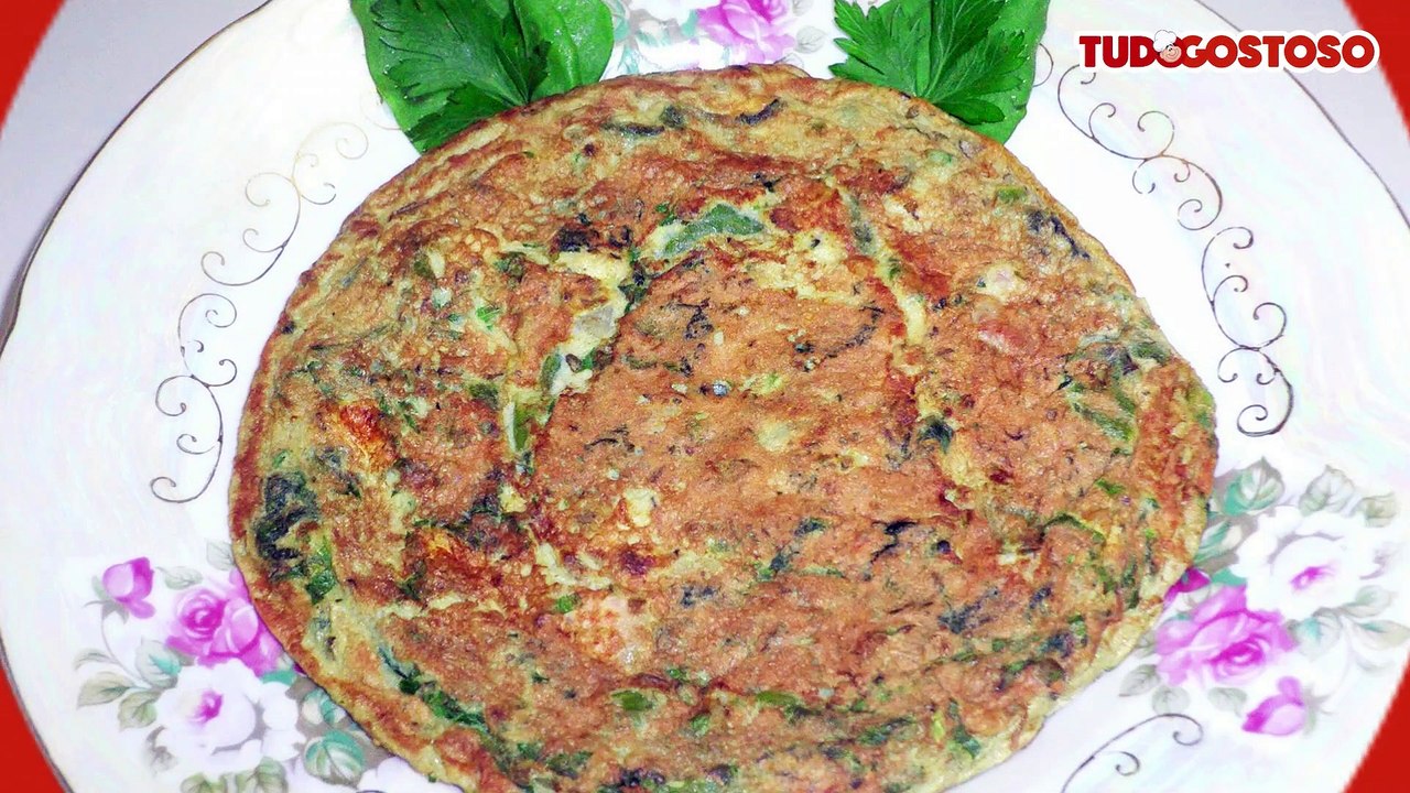 Omelete de espinafre e queijo