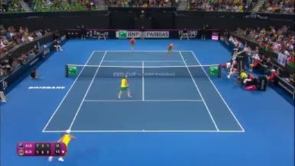 Fed Cup - Victorieuse de ce rallye, la paire Barty/Stosur a envoyé l'Australie en finale