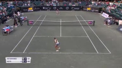 Charleston - Keys passe l'obstacle Ostapenko