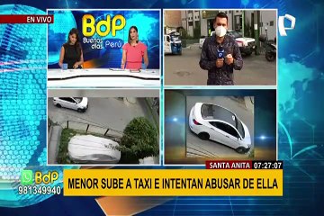 Santa Anita: menor escapa de taxi en movimiento donde habrían querido ultrajarla