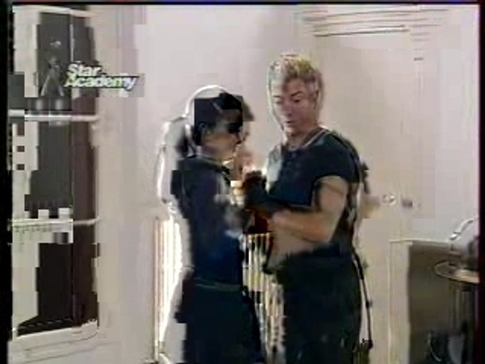 Star Academy 2001 cours acro au chateu Armando - Nathalie