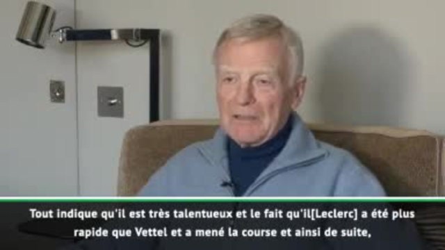 F1 - Mosley : Leclerc est très talentueux