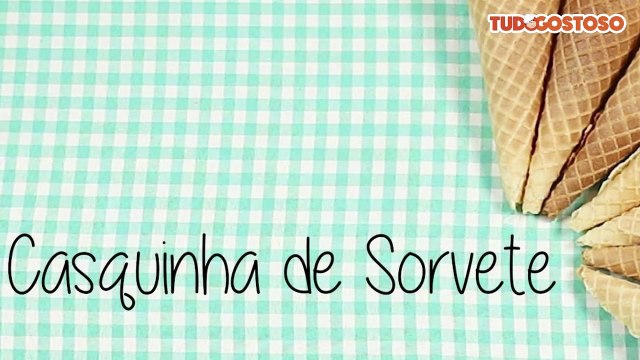 Casquinha de sorvete