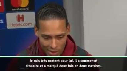 Quarts - Van Dijk sur Keïta : "Je suis vraiment heureux pour lui"