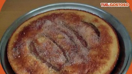 Bolo de fubá com banana