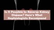 Is It Possible to Reverse Kidney Disease? Here's What Nephrologists Recommend
