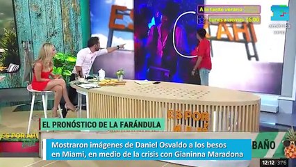Mostraron imágenes de Daniel Osvaldo a los besos en Miami