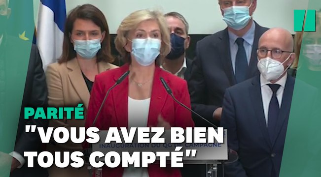 Valérie Pécresse vante une équipe totalement paritaire , mais...