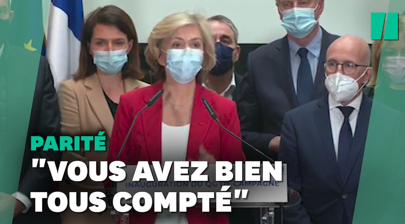 Valérie Pécresse vante une équipe "totalement paritaire", mais...